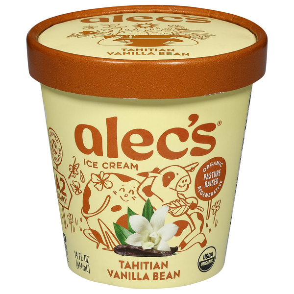 Alec's Organic Tahitian Vanilla Bean Ice Cream