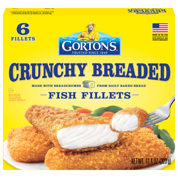 Gorton's Crunchy Breaded Fish Fillets - 6 ct Frozen