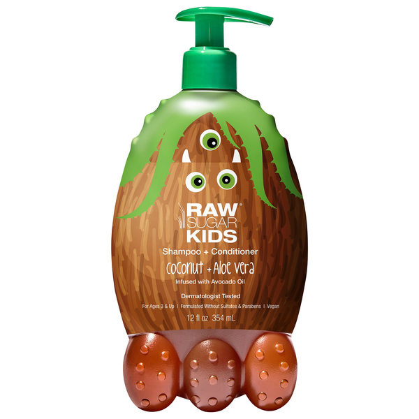 Raw Sugar Kids Coconut + Aloe Vera Shampoo + Conditioner