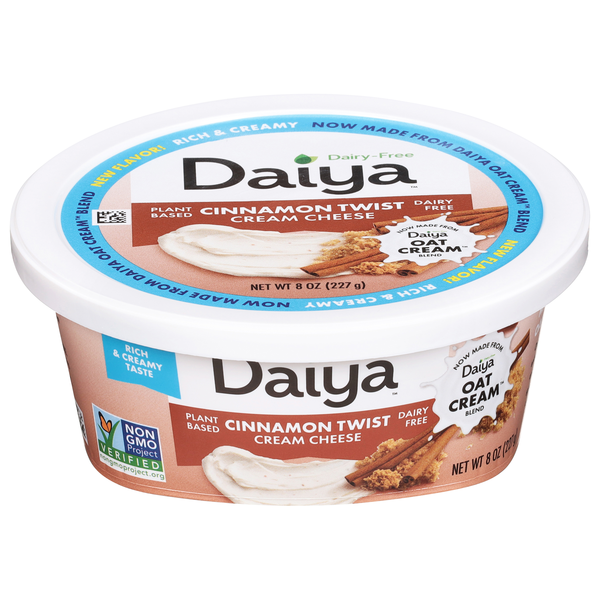 Daiya Dairy Free Plant-Based Cinnamon Twist Oat Cream Cheese