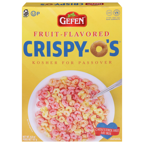 Gefen Crispy-O's Fruit Flavored Cereal Kosher For Passover