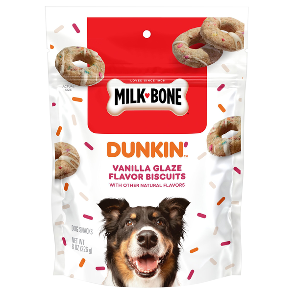 Milk-Bone Dunkin' Vanilla Glaze Flavor Dog Biscuits