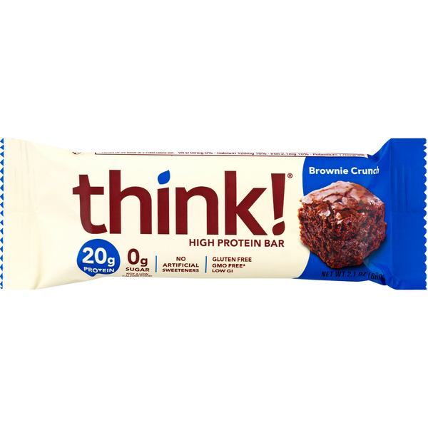 Save on think! High Protein Bar Brownie Crunch Gluten Free Order Online