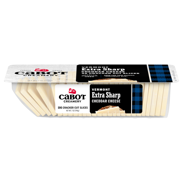 Cabot Vermont Extra Sharp Cheddar Cheese Cracker Cut Slices - 26 ct