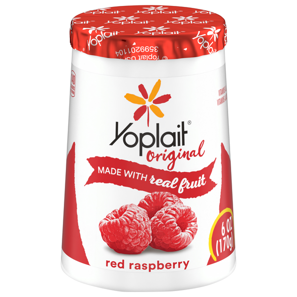 Yoplait Original Low Fat Red Raspberry Yogurt Cup