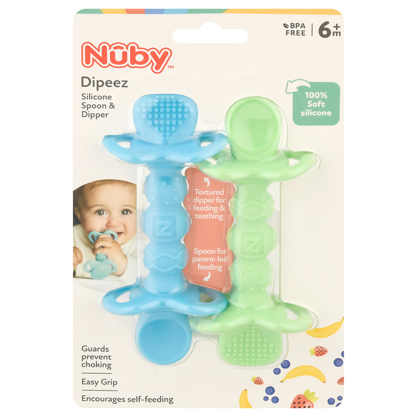 Nuby Dipeez Silicone Spoons 6m+