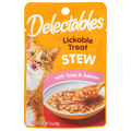 Delectables Tuna & Salmon Lickable Cat Treat Stew