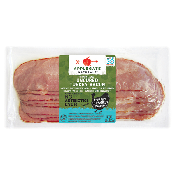 Applegate Naturals Hickory Smoked Uncured Turkey Bacon Sliced