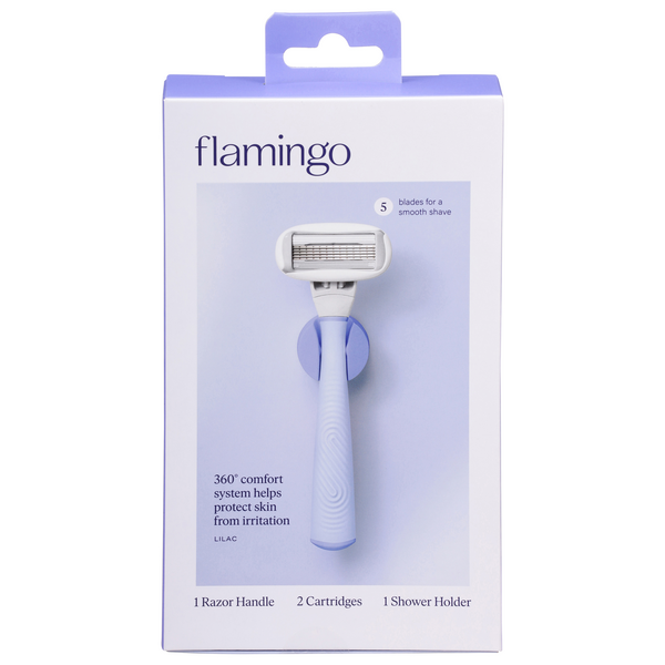 Save on Flamingo Women's Razor 5 Blade Lilac Shaving Kit Order Online