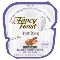 Fancy Feast Petites in Gravy Roasted Turkey Entree Wet Cat Food - 2 ct