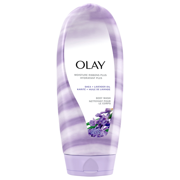 Olay Moisture Ribbons Plus Shea + Lavender Oil Body Wash
