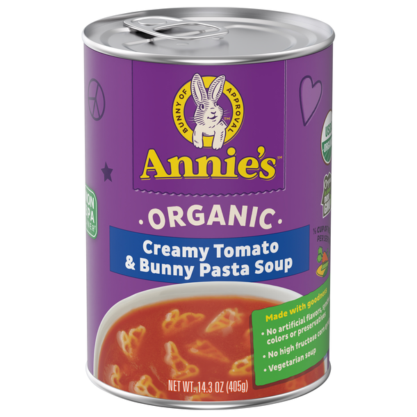 Annie's Organic Creamy Tomato & Bunny Pasta Soup