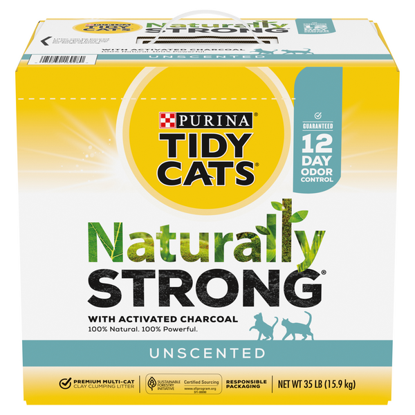 Save on Tidy Cats Naturally Strong Cat Litter with Activated Charcoal