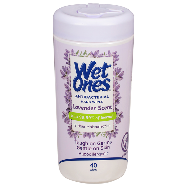 Wet Ones Lavender Scent Antibacterial Hand Wipes