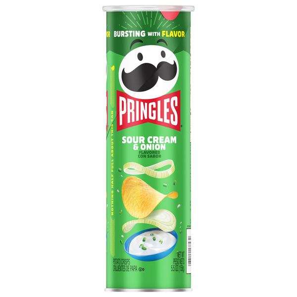 Pringles Sour Cream & Onion Potato Crisps Chips