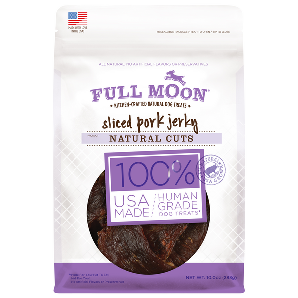 Full Moon Natural Cuts Sliced Pork Jerky Dog Treats