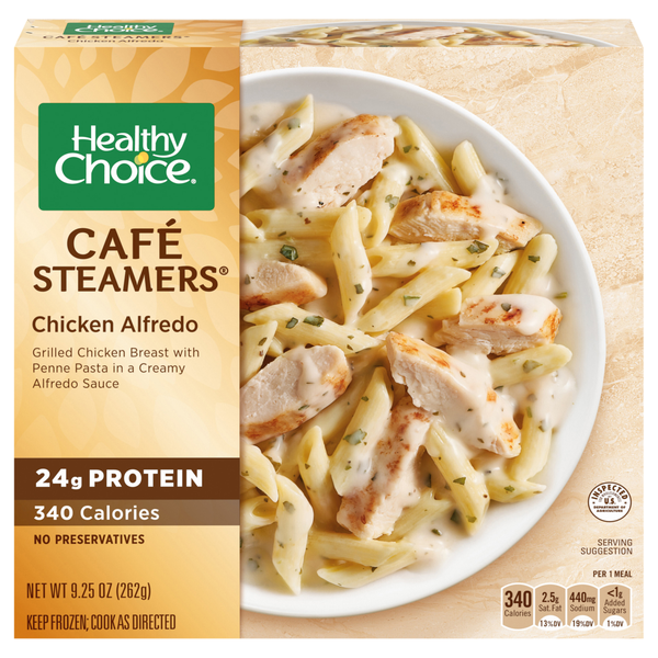 Healthy Choice Cafe Steamers Chicken Alfredo Frozen Meal