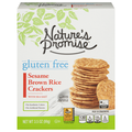 Nature's Promise Gluten Free Sesame Brown Rice Crackers with Sea Salt