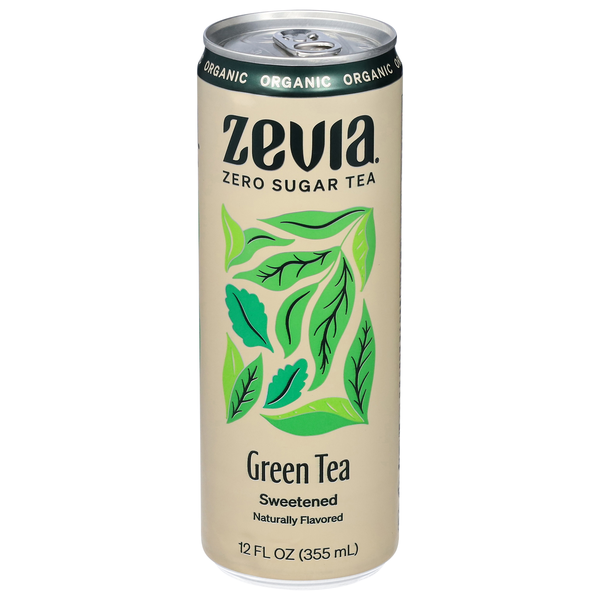 Save on Zevia Organic Zero Sugar Sweetened Green Iced Tea Order Online