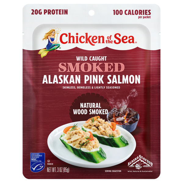 Save on Chicken of the Sea Wood Smoked Wild Caught Alaskan Pink