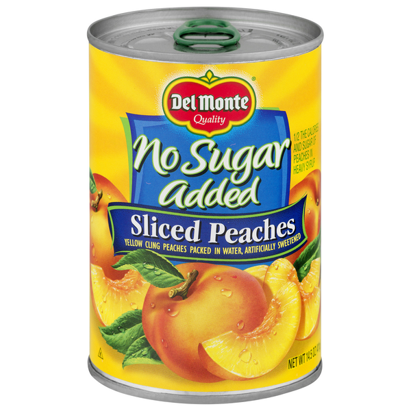 Save on Del Monte Peaches Sliced No Sugar Added Sweetened with Splenda