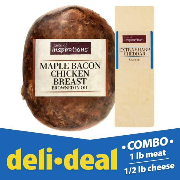 Deli Deal Maple Bacon Chicken Breast & Extra Sharp Cheddar Cheese