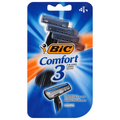 BIC Comfort 3 Razors Sensitive Skin Triple Blade Disposable