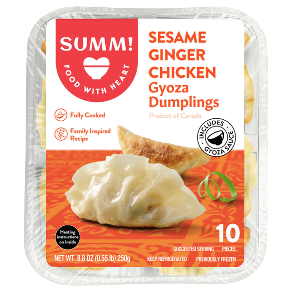 SUMM! Sesame Ginger Chicken Gyoza Dumplings - 10 ct Refrigerated