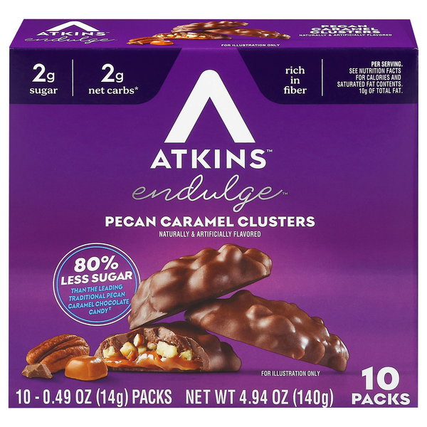Atkins Endulge Pecan Caramel Clusters -10 ct