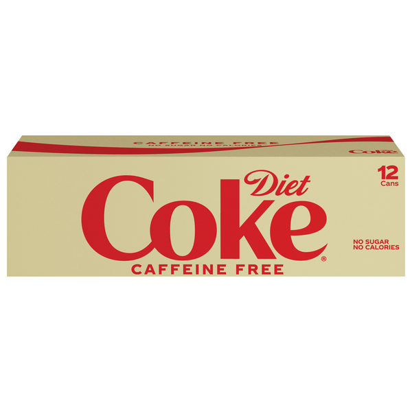 Diet Coke Cola Soda Caffeine Free - 12 pk