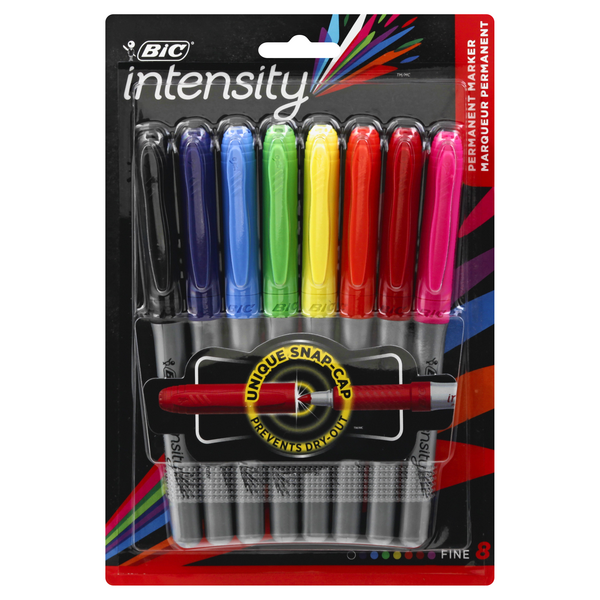 BIC Intensity Permanent Markers Fine Assorted Colors