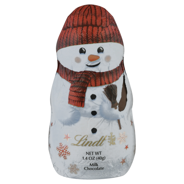 Lindt Christmas Snowman Hollow Milk Chocolate Candy
