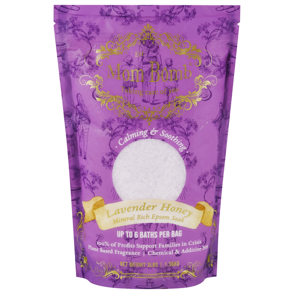 Mom Bomb Mineral Rich Lavender Honey Epsom Salt