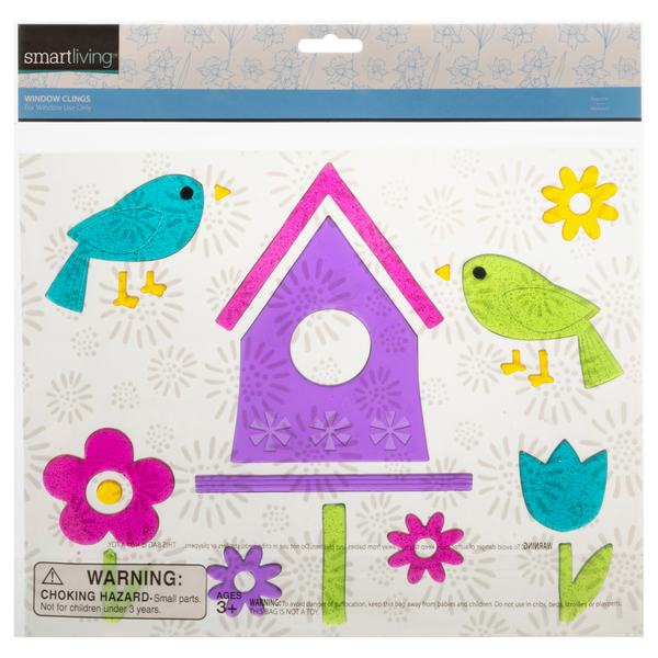 Smart Living Spring Window Clings Birdhouse