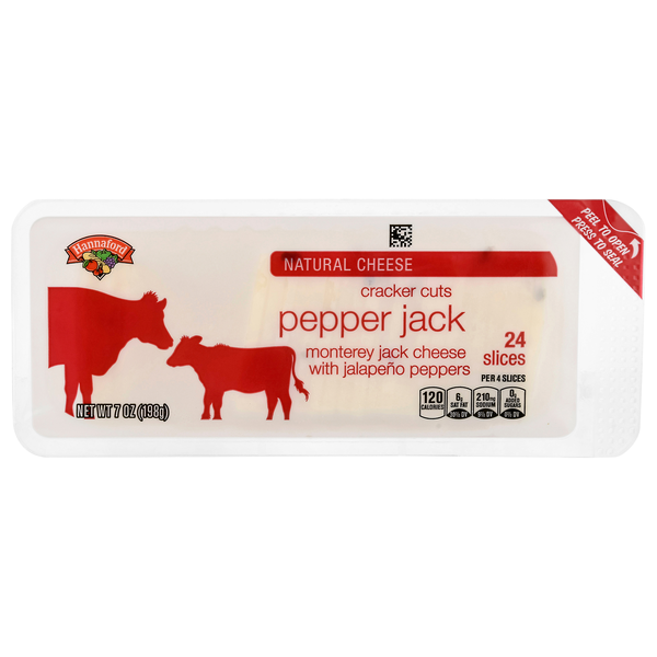 Hannaford Cracker Cuts Pepper Jack Cheese Slices - 24 ct