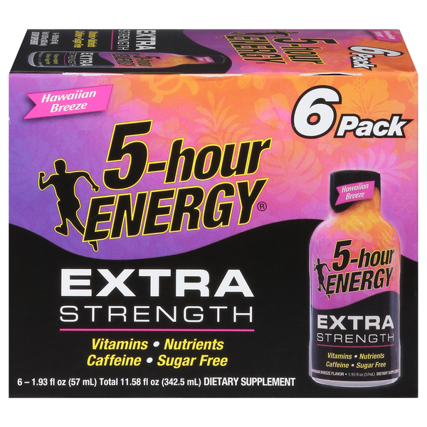 Save on 5Hour Energy Drink Extra Strength Hawaiian Breeze 6 pk Order