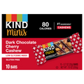 KIND Minis Gluten Free Dark Chocolate Cherry Cashew Bars - 10 ct