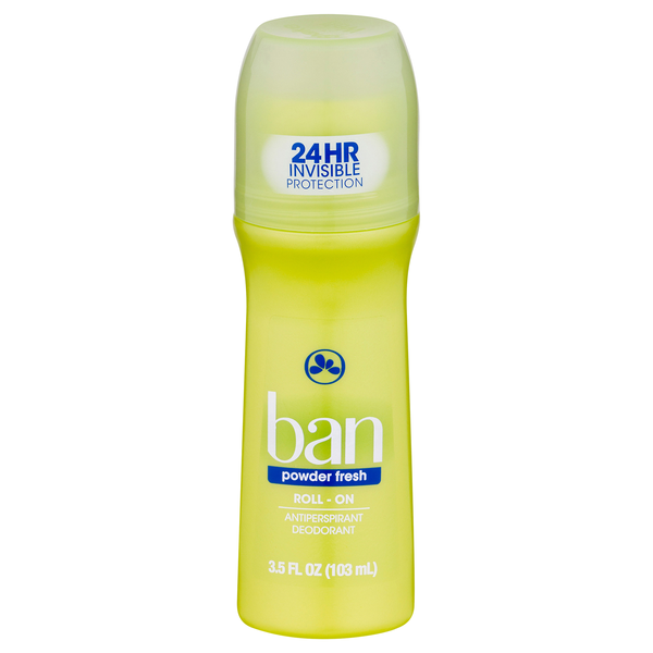 Ban Powder Fresh Antiperspirant Deodorant Invisible Roll-On