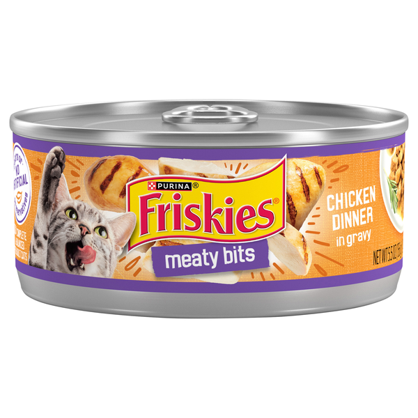 Friskies Meaty Bits Chicken Dinner in Gravy Adult Wet Cat Food