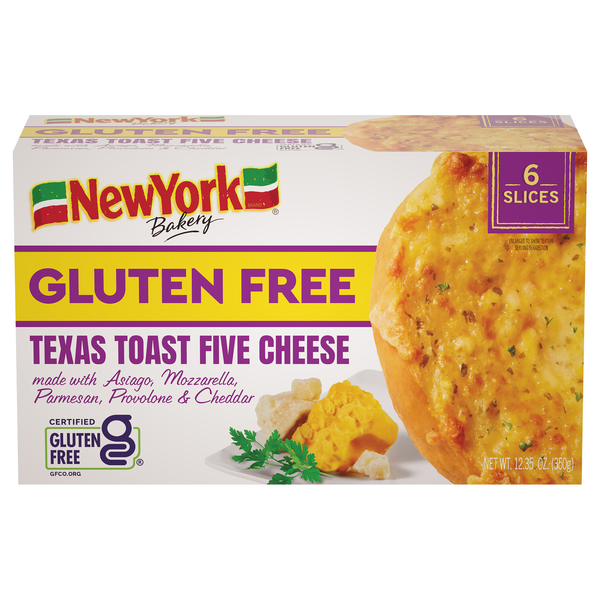 New York Bakery Gluten Free Five Cheese Texas Toast - 6 ct Frozen