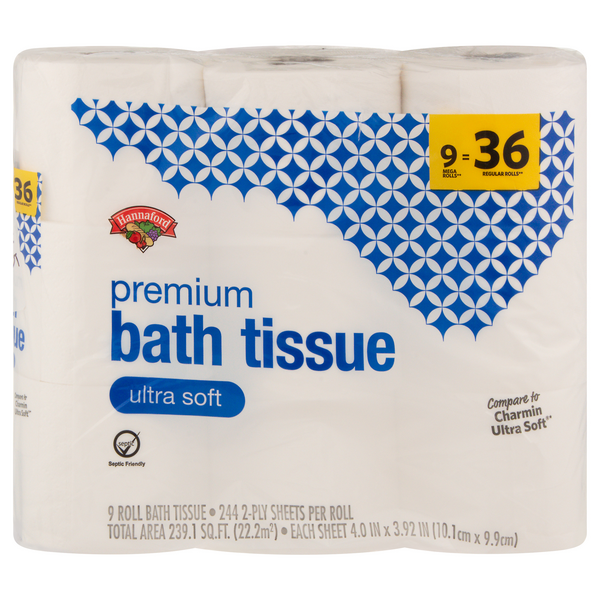 Hannaford Ultra Soft Premium Mega Rolls 2-Ply Toilet Paper