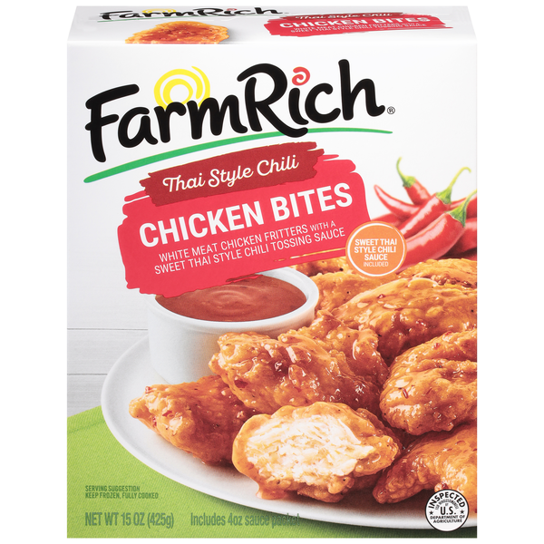 Farm Rich Thai Style Chili Chicken Bites Frozen