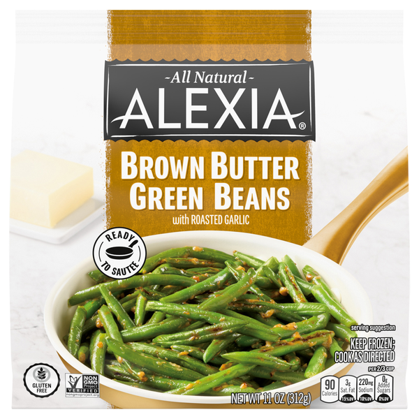 Alexia All Natural Brown Butter Green Beans Frozen