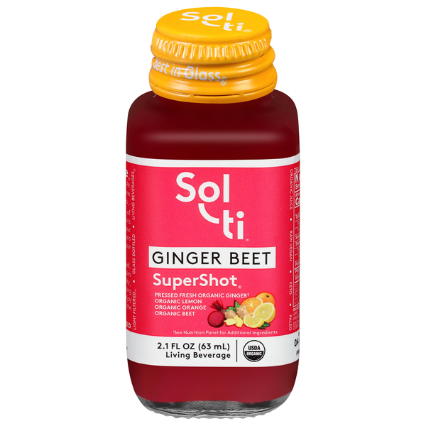 Sol-ti Organic SuperShot Ginger Beet Living Beverage