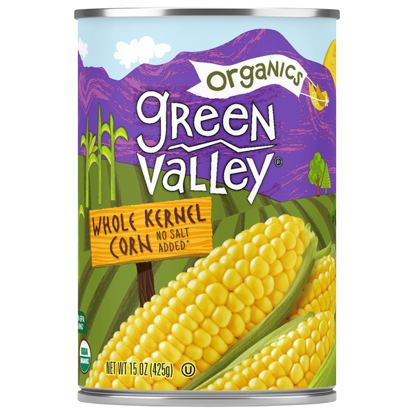 Green Valley Organics No Salt Added Whole Kernel Corn