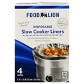 Food Lion Disposable Slow Cooker Liners