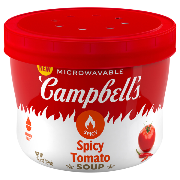 Campbell's Spicy Tomato Soup Microwavable Bowl