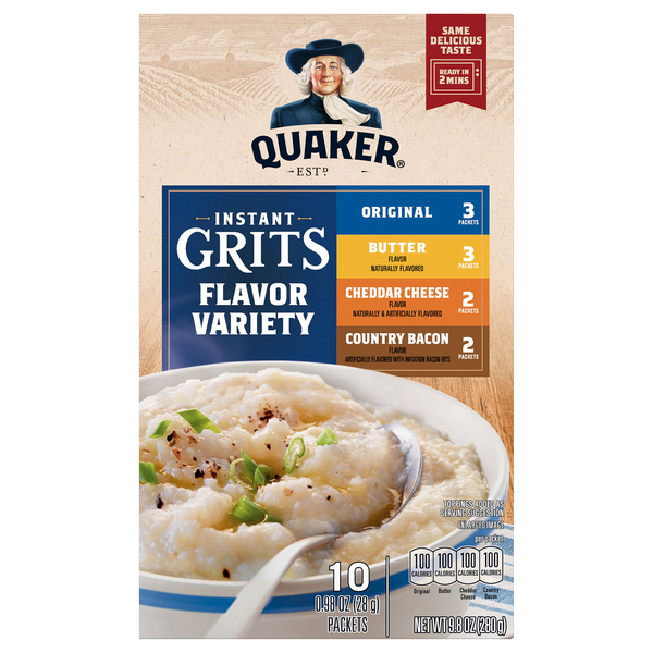 Save on Quaker Instant Grits Flavor Variety 10 ct Order Online