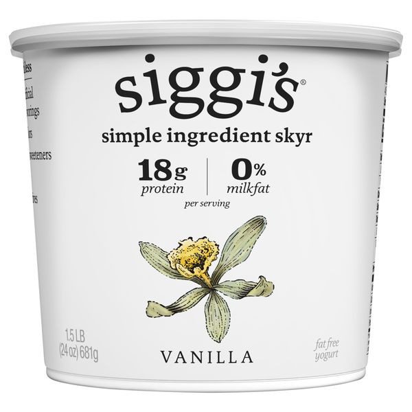Siggi's Non Fat Vanilla Skyr Yogurt
