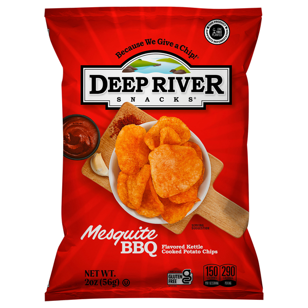 Deep River Snacks Mesquite BBQ Kettle Cooked Potato Chips